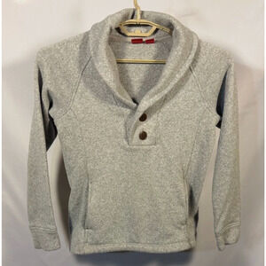 Eastern Mountain Sports EMS Women S Gray Shawl Collar Fleece Pullover